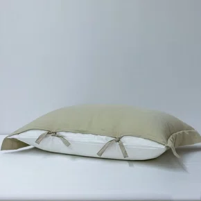 Fronha 50x90CM Noronha Linho 400 Fios Artelassê Kaki