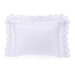 Fronha Romanza 300 Fios Trussardi Branco e Branco 50cm x 70cm