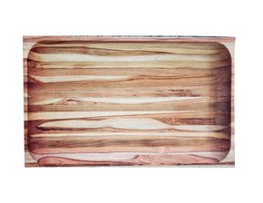 Gamela Média Em Madeira Teca Tramontina 45 x 28 cm