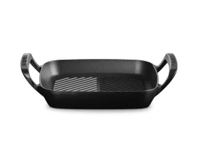 Grelha Quadrada com Alças Alpine Le Creuset Mate Black 26cm
