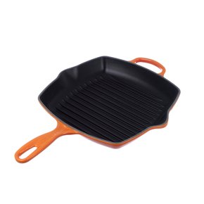 Grelha Quadrada Le Creuset Signature Laranja 26 cm