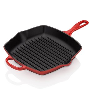 Grelha Quadrada Le Creuset Signature Vermelha 26 cm