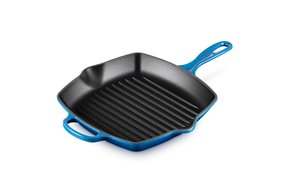 Grelha Quadrada Signature Le Creuset Azure Blue 26 cm
