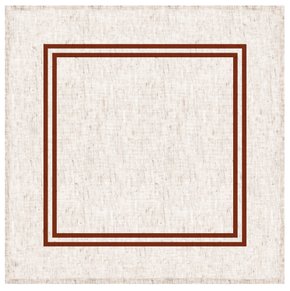 Guardanapo de Mesa em Linho Decortextil Off White e Ocre