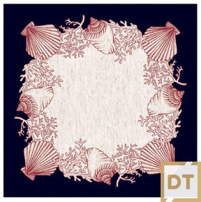 Guardanapo de Mesa Linho Decortextil Off Corais 45cm x 45cm