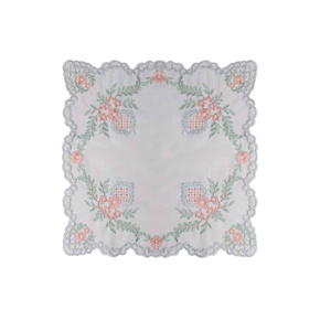 Guardanapo de Tule Bordado Manu Fisch 47 cm