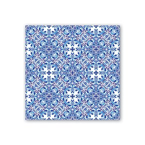 Guardanapo Lanche Indigo Seas Michel Design 16,5x16,5cm