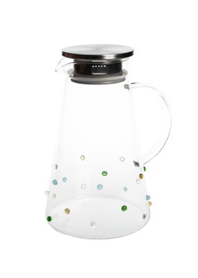 Jarra em Vidro Borossilicato Gemas Coloridas 1,8 Litros
