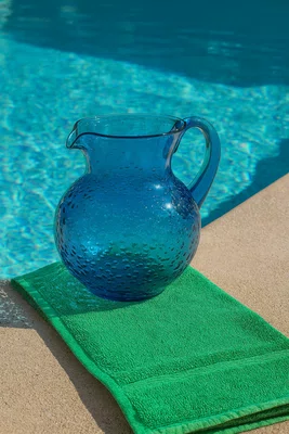 Jarra Acrílico Pequena Bolhas Azul 1 Litro