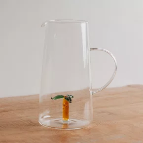 Jarra em Vidro Borossilicato Coqueiro 1,2 Litros