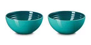Jogo 02 Bowls Para Snack Vancouver Le Creuset Bleu Riviera 330 ml