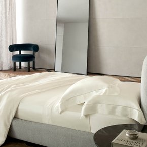 Jogo 02 Peças Fronha em Seda Natural Buddemeyer Luxus Branco 50 x 70 cm