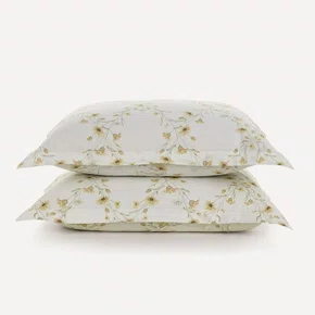 Jogo 02 Peças Fronha Florata 200 Fios Karsten Estampado 50cm x 70cm