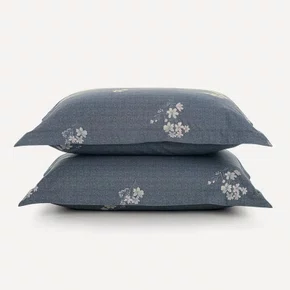 Jogo 02 Peças Fronha Helen 200 Fios Karsten Estampado 50cm x 70cm