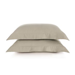 Jogo 02 Peças Fronhas Bossa 300 Fios Egípcio Karsten Areia 50 x 70 cm