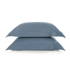 Jogo 02 Peças Fronhas Bossa 300 Fios Egípcio Karsten Indigo 50 x 70 cm