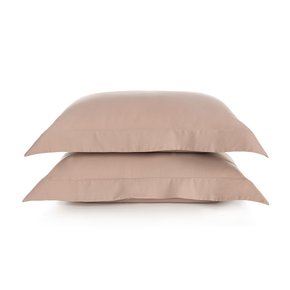 Jogo 02 Peças Fronhas Bossa 300 Fios Egípcio Karsten Nude 50 x 70 cm