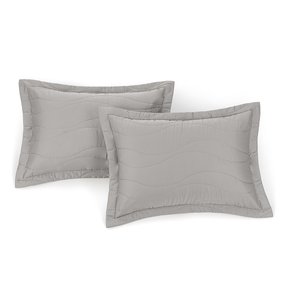 Jogo 02 Peças Porta Travesseiro 300 Fios Novara Trussardi Marmo 50 x 70 cm