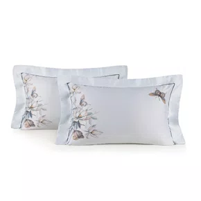 Jogo 02 Peças Super Fronha Villa Reale 300 Fios Trussardi Estampado 50cm x 90cm