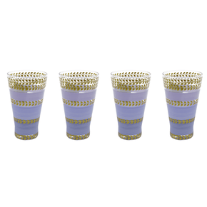 Jogo 04 Copos Ilhabela Alto Navy com Florência Artes Salles Lilás