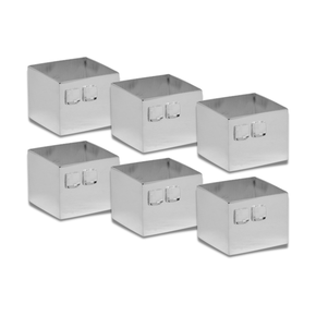 Jogo 06 Argolas para Guardanapo em Prata Shefield Plate