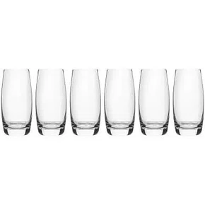 Jogo 06 Copos Altos De Vidro Cosmopolitan 400 ml