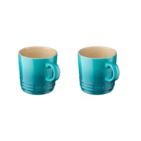 Jogo 2 Canecas Espresso 100ml Le Creuset Azul Caribe