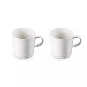 Jogo 2 Canecas Espresso 100ml Le Creuset Branco