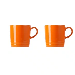 Jogo 2 Canecas Espresso 100ml Le Creuset Laranja