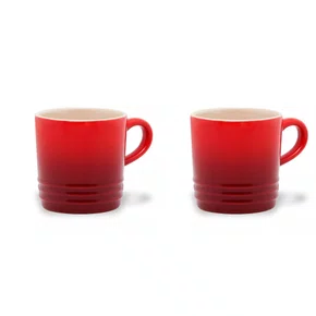 Jogo 2 Canecas Espresso 100ml Le Creuset Vermelho