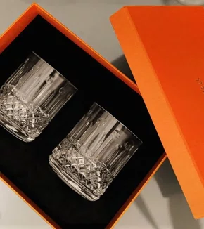 Jogo 2 Copos em Cristal on The Rocks 430 ml Strauss com Caixa para Presente