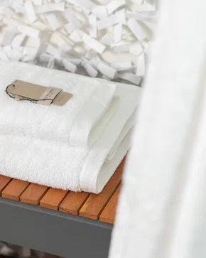 Jogo 2 Peças Banhão e Rosto Modena LCL Home By Trussardi Branco