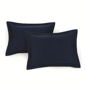 Jogo 2 Porta Travesseiro 300 Fios Trussardi Azul Siciliano 50cm x 70cm