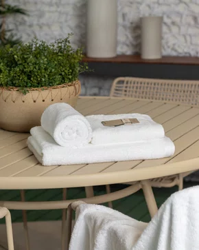 Jogo 3 Peças Banhão e Rosto Modena LCL Home By Trussardi Branco