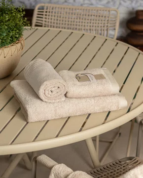 Jogo 3 Peças Banhão e Rosto Modena LCL Home By Trussardi Nocciola