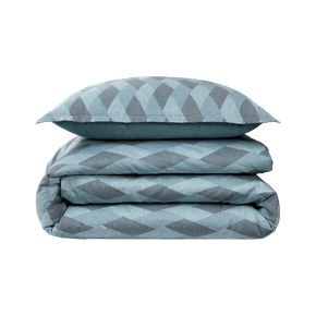 Jogo 3 peças Capa de Edredom Queen Egean Wave 300 Fios Boss Home