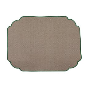 Jogo 4 Americanos Retangular Suva Collection Mescla e Verde Folha