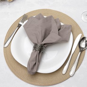 Jogo 4 Guardanapos Algodão 200 Fios Kacyumara Fendi Runah