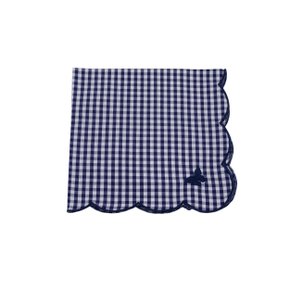 Jogo 4 Peças Guardanapo Borboletas Mix Suva Collection Xadrez Marinho