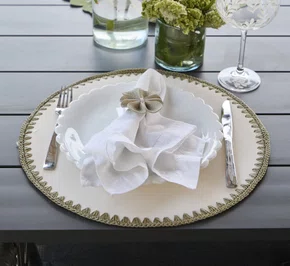 Jogo 6 Americanos La Távola Auguri Casa Verde Celadon 40 cm