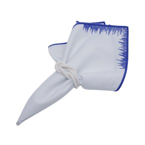 Jogo 6 Guardanapos Bananeira Suva Collection Branco e Azul