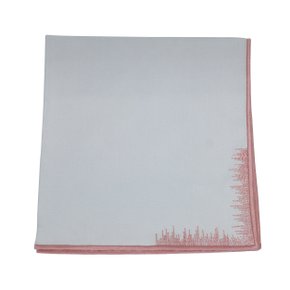 Jogo 6 Guardanapos Bananeira Suva Collection Branco e Rosa Seco