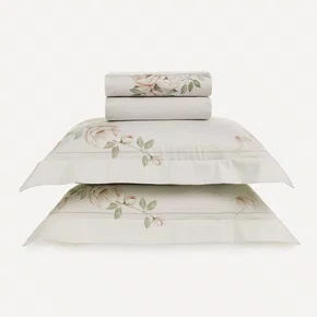 Jogo Cama Casal Felicia 300 Fios Karsten 2,20 x 2,60 m