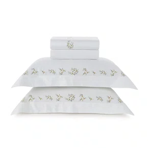 Jogo Cama Queen Zagara 300 Fios Trussardi Branco 240cm x 280cm