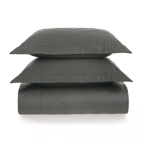 Jogo Colcha Casal Bossa 300 Fios Egípcio 2,20x2,60m Cinza