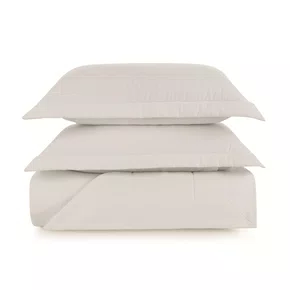 Jogo Colcha Queen Naxos 400 Fios Trussardi Branco 260cm x 280cm