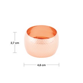 Jogo de 04 Anéis para Guardanapo Royal Decor Rosé