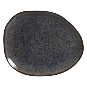 Jogo de 06 Pratos Rasos Oval Orgânico Titanium Porto Brasil