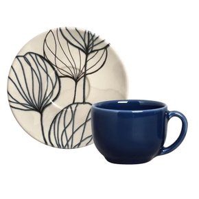 Jogo de 06 Xícaras de Chá Coup Blue Porto Brasil