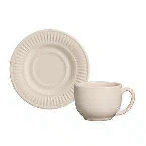 Jogo de 06 Xícaras de Chá Daisy Cru Porto Brasil